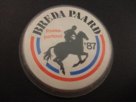 Breda Paard paardenevenement ,outdoor evenement passe-partout 1987